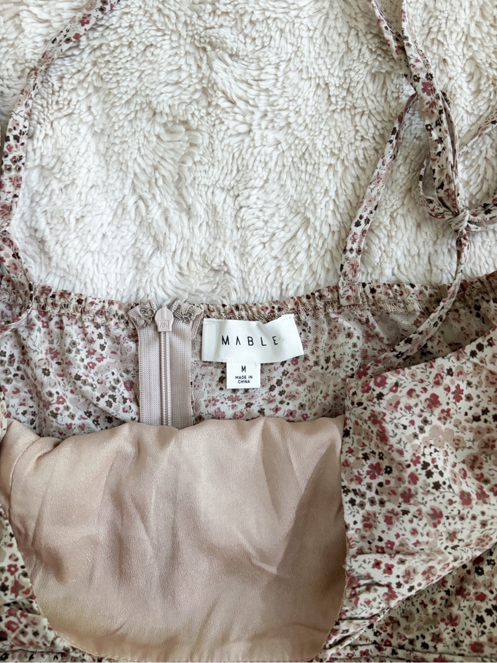 Mable Floral Tie Strap Romper Dress M Princess Polly Style - Picture 6 of 9